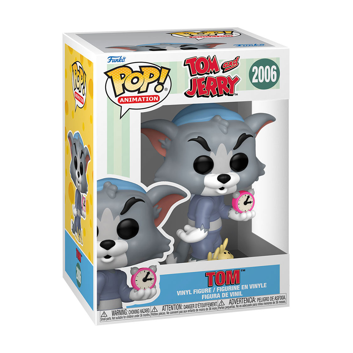 Ігрова фігурка Funko POP! серії Том і Джеррі S4 Том з будильником, 9.6 см, від 3 років (86282)